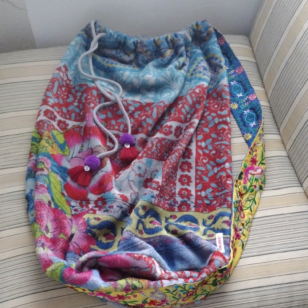 Johnny Was Colorful Patchwork Shoulder Bag